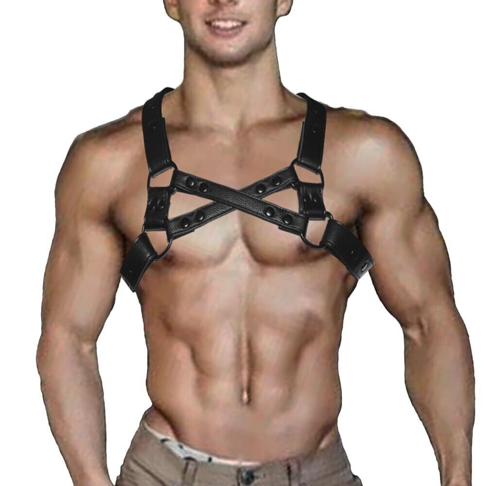 8789 Harness Belt Adjustable Body Chest Harness Belt Clubwear for Halloween